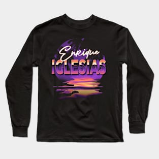 Enrique Classic Name Vintage Styles Christmas Purple 70s 80s 90s Long Sleeve T-Shirt